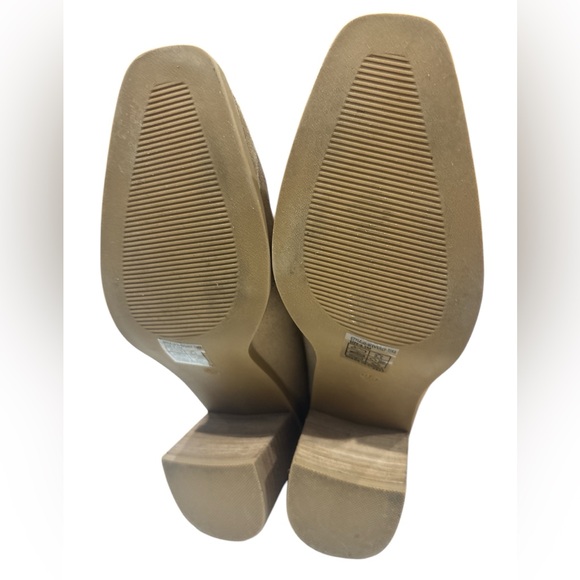 Joie JJ-Wevenly Suede Block Heel Shoes in Camel - Picture 6 of 8